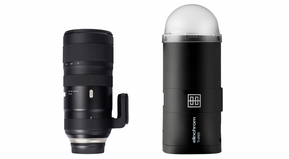 Comparison between Elinchrom THREE and a 70-200 camera lens